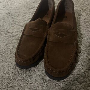 Women’s Brown Suede Loafers